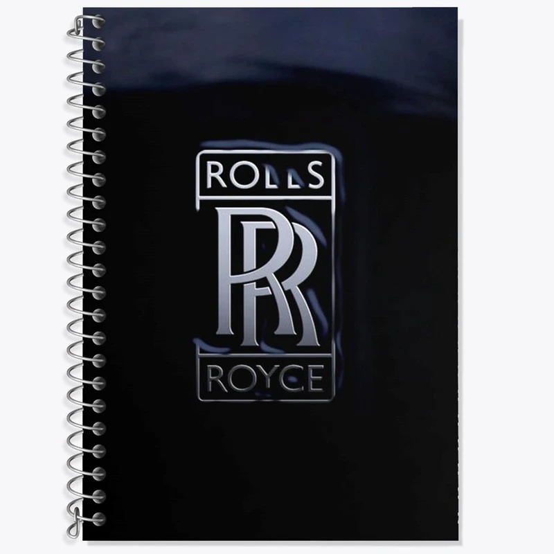 دفتر زبان 50 برگ خندالو مدل دو خط طرح رولزرویس Rolls Royce کد 30754
