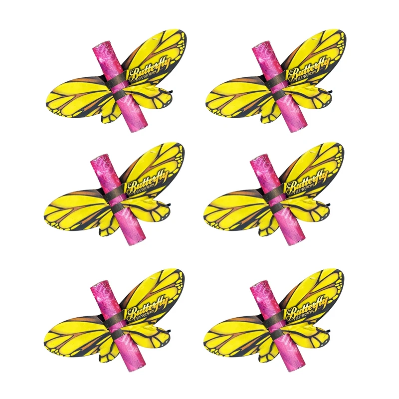 ابزار شوخی مدل ترقه پروانه ای کد 002 بسته 6 عددی