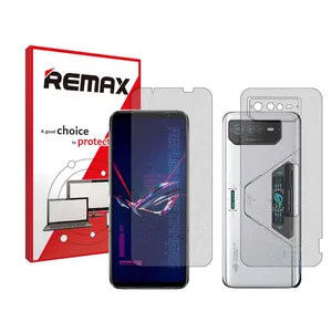 Remax Resistant model matte screen protector suitable for the Asus ROG Phone 6 Pro mobile phone along with the back protector