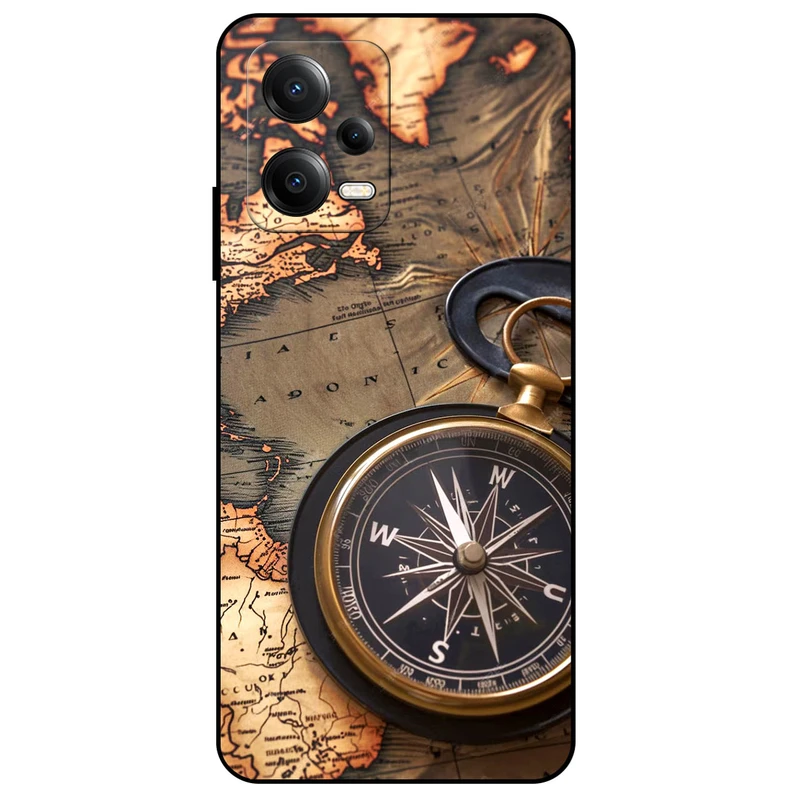 کاور مگافون طرح نقشه مدل 7397 مناسب برای گوشی موبایل شیائومی Poco X5 5G