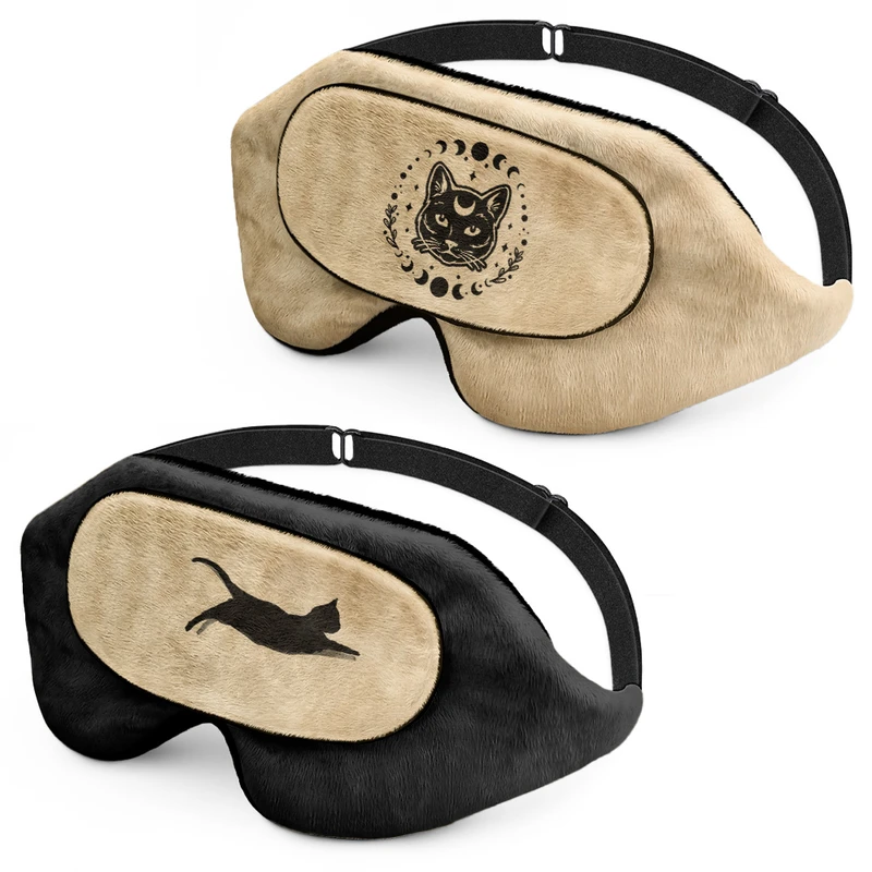 چشم بند خواب کاوا ماسک مدل گربه C253 مجموعه 2 عددی