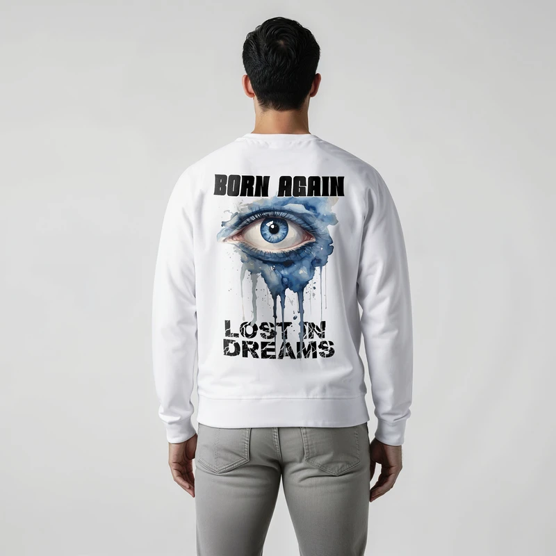 سویشرت مردانه مدل دورس کد 14020828d رنگ سفید