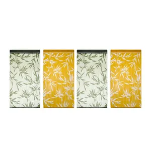 حوله دستی ازدیلک مدل hardal-yesil سایز 50x85 سانتی متر مجموعه 4 عددی