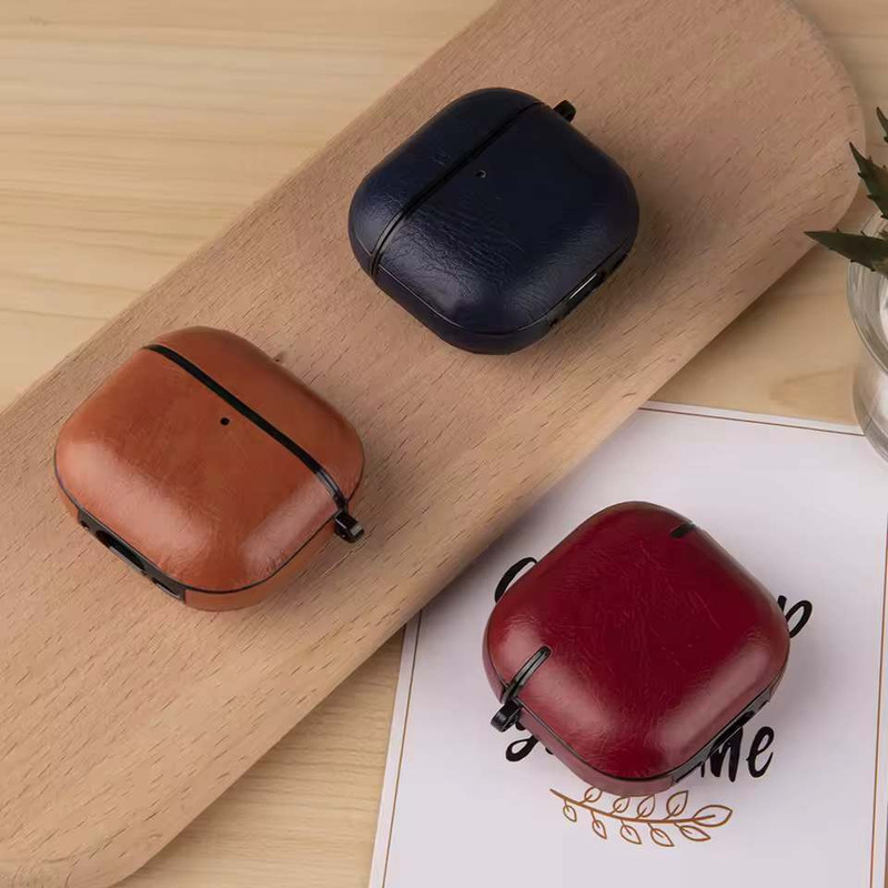 کاور مدل Leather10 مناسب برای کیس هدفون بی سیم اپل Airpods Pro/2