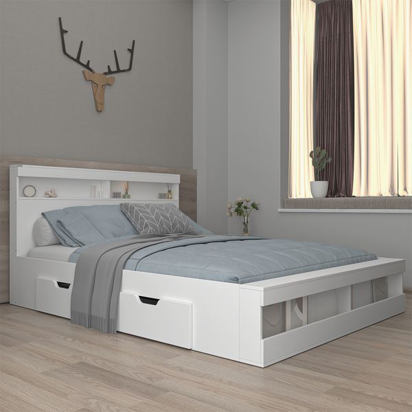 تخت خواب دونفره اعیان مدل FH703 سایز 160x200 سانتی متر