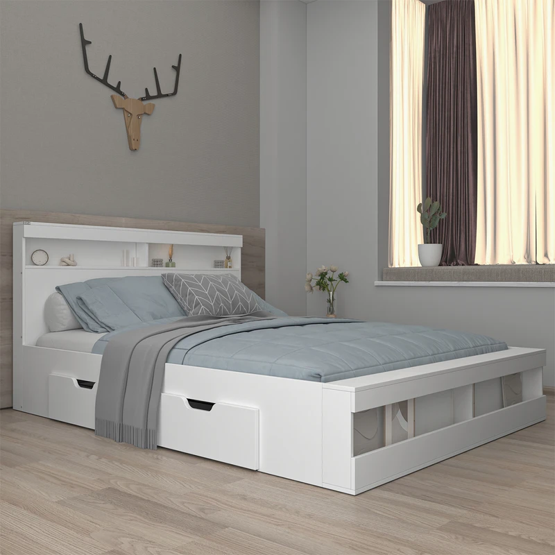 تخت خواب دونفره اعیان مدل FH703 سایز 160x200 سانتی متر