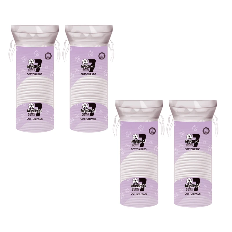 پد آرایشی هفت منشور مدل Double 30 چهار بسته 72 عددی