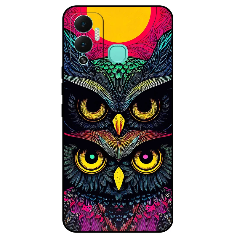 کاور مگافون طرح جغد مدل 1904 مناسب برای گوشی موبایل اینفینیکس Hot 12 Play