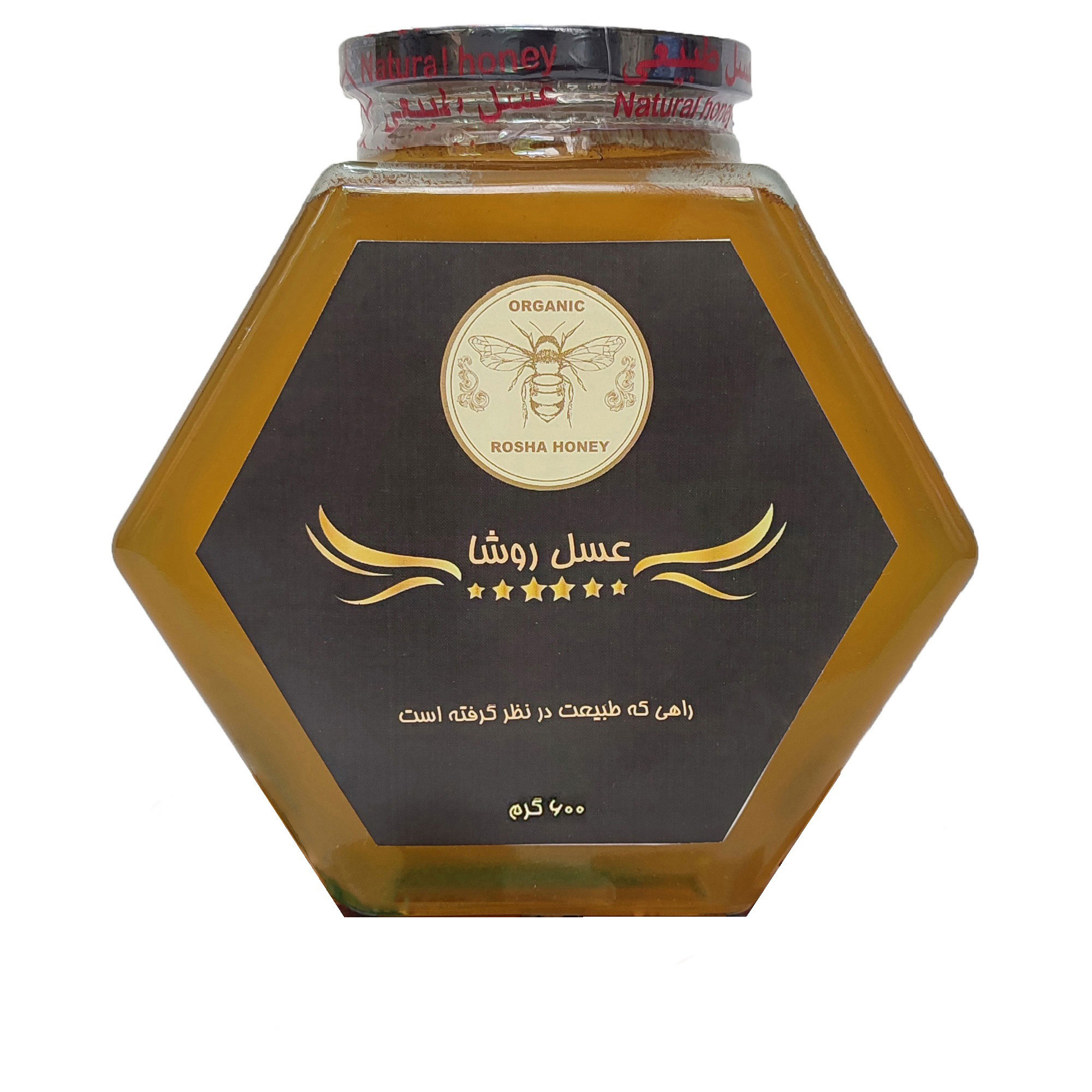 عسل طبیعی گون گز روشا - 600 گرم
