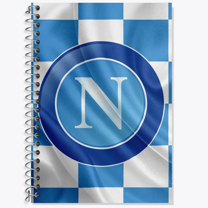 دفتر زبان 50 برگ خندالو مدل دو خط طرح باشگاه ناپولی کد 27398