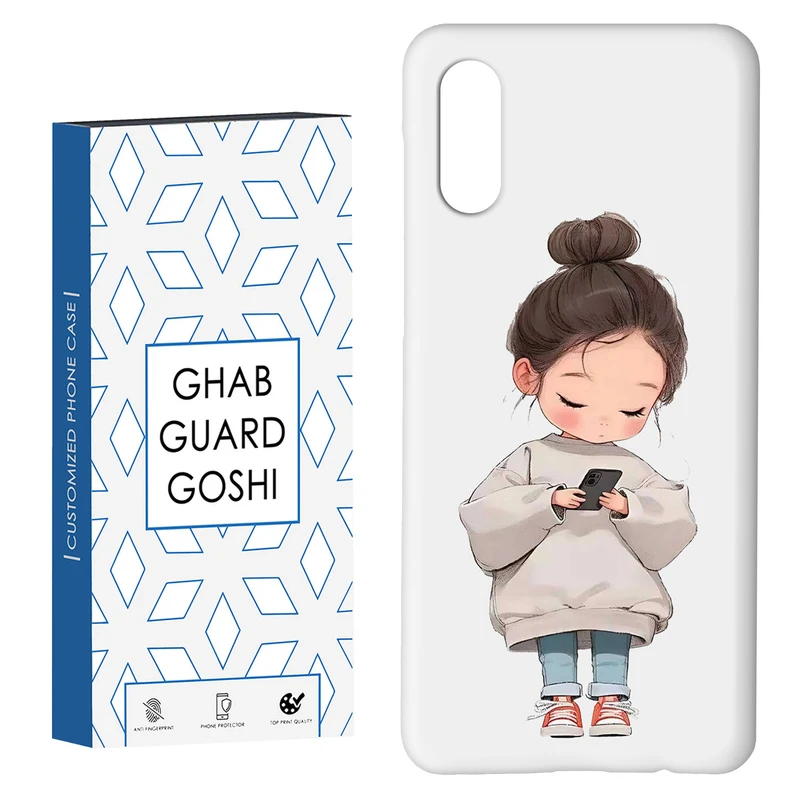 کاور قاب گارد گوشی طرح دختر ملوس کد Dimo-954 مناسب برای گوشی موبایل سامسونگ Galaxy A02 / M02