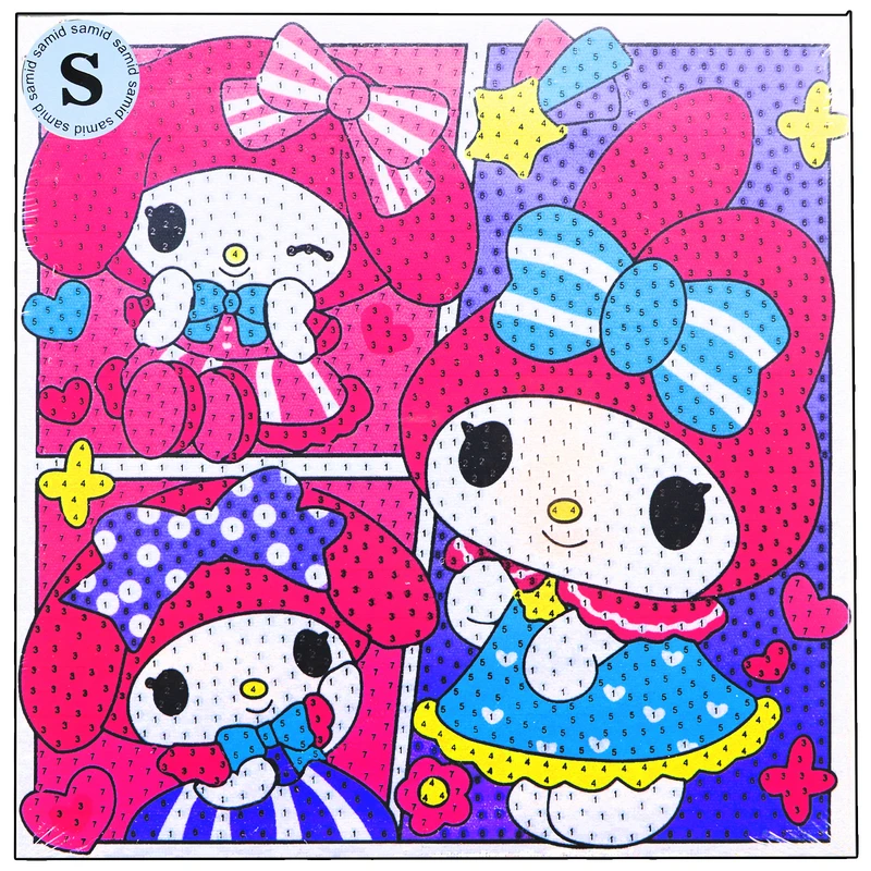 بازی آموزشی سمید مدل ساخت تابلو نقاشی الماسی طرح ملودی