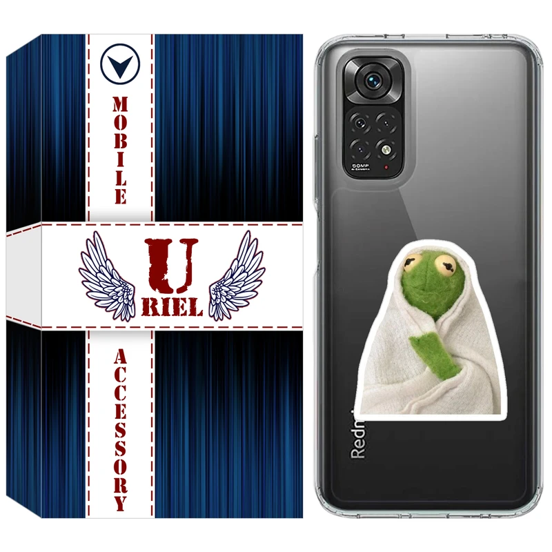 کاور یوریل مدل Clear کد 82 طرح قورباغه مناسب برای گوشی موبایل شیائومی Redmi Note 11 4G / Note 11S