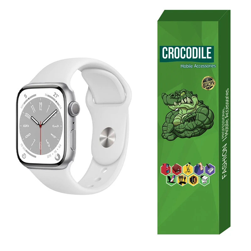 بند کروکودیل مدل Silicone مناسب برای ساعت هوشمند  T900 ultra 