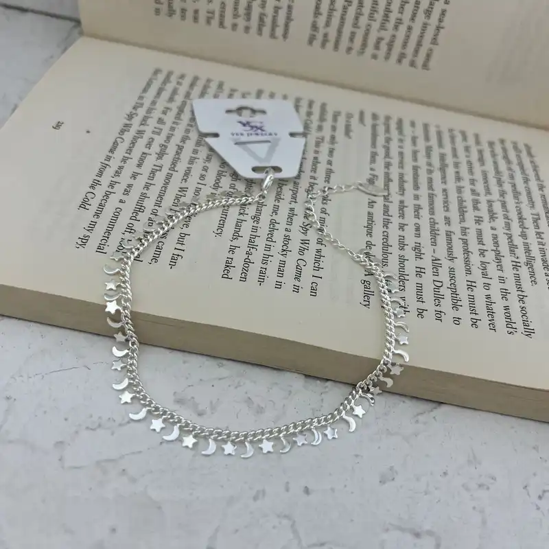 پابند زنانه وای اس ایکس مدل ماه و ستاره کد A4526