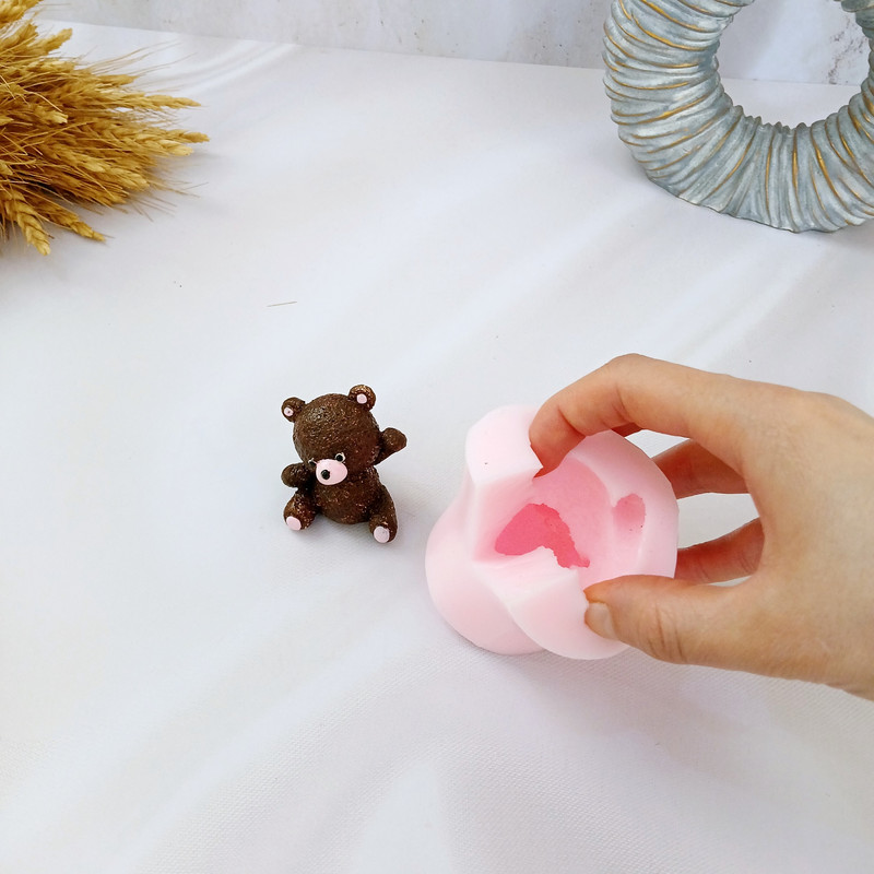 قالب شمع کوشا اکسسوری مدل خرس تدی کد 03