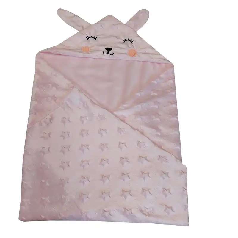 پتو نوزادی مدل دورپیچ طرح ستاره کد 11 سایز 80x80 سانتی متر