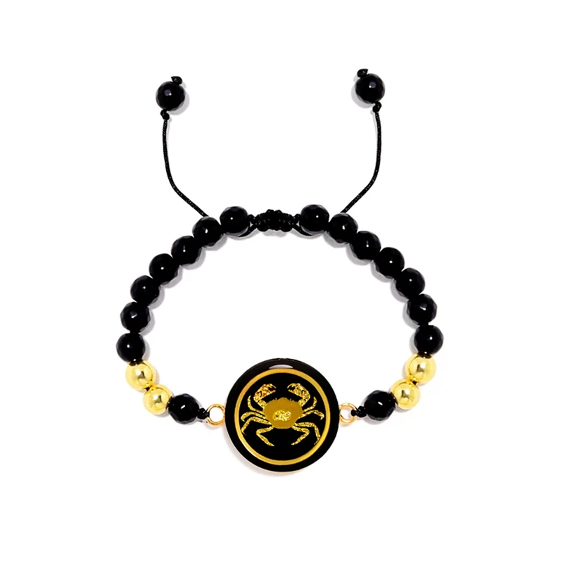 دستبند مهره ای زنانه مارک گلد مدل ونوس نماد ماه تیر کد GSB04