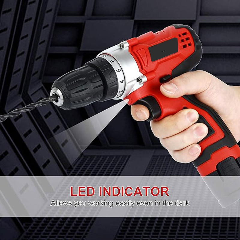 دریل شارژی بیست مدل jt-20 مجموعه 28 عددی