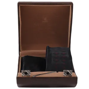 ست کراوات و دستمال جیب و دکمه سردست مردانه فرانکو فروزی مدل F-101844