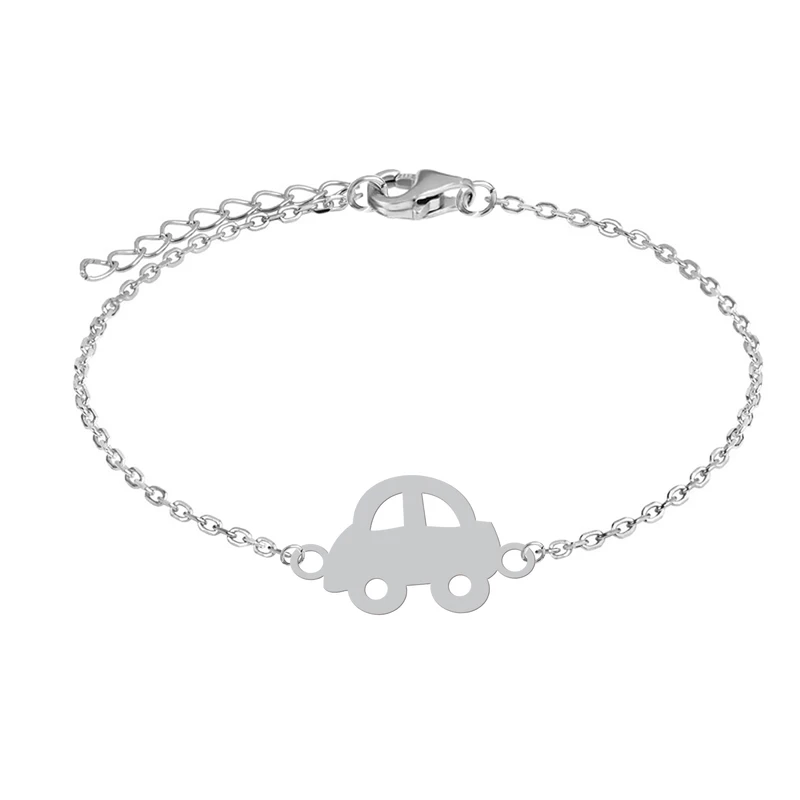 دستبند زنجیری زنانه هایکا طرح کارتونی ماشین کد zd.ha 229