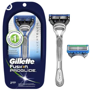 خود تراش ژیلت مدل  Fusion Proglide Silver Touch به همراه تیغ یدک کد 01