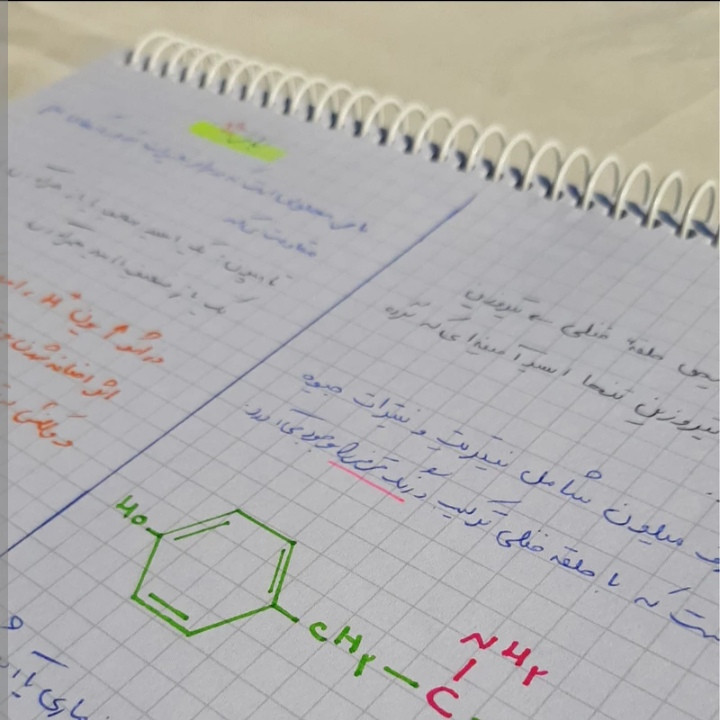 دفتر شطرنجی 100 برگ طرح Heart