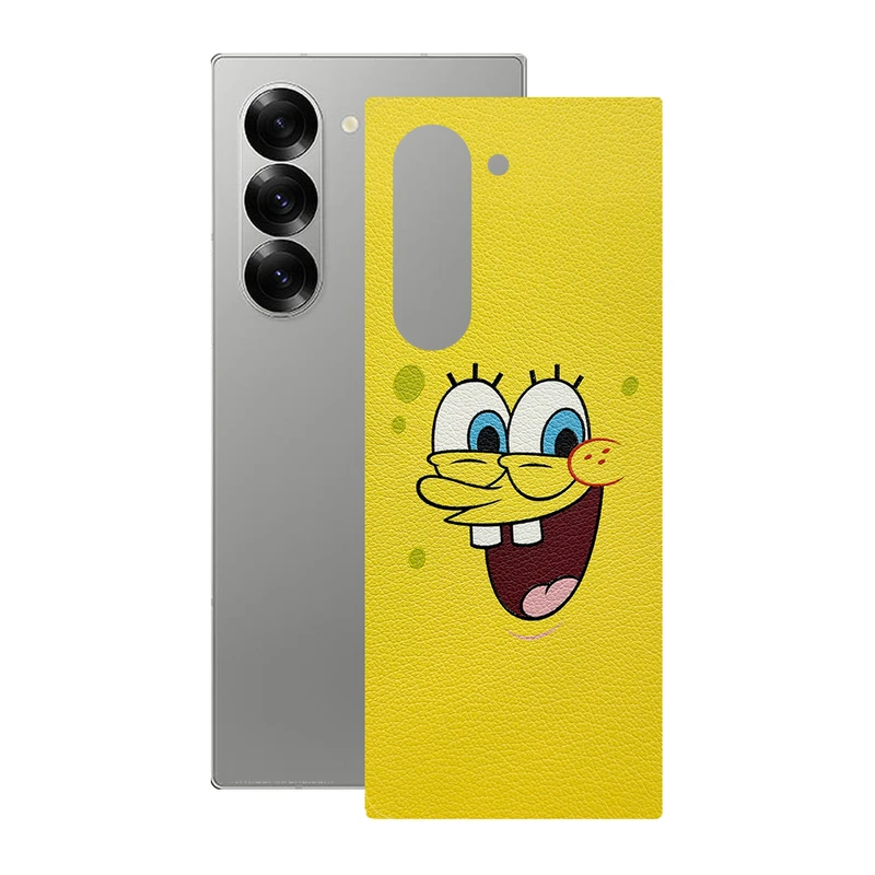 برچسب پوششی ریمکس مدل Leth طرح باب اسفنجی مناسب برای گوشی موبایل سامسونگ Galaxy Z Fold6