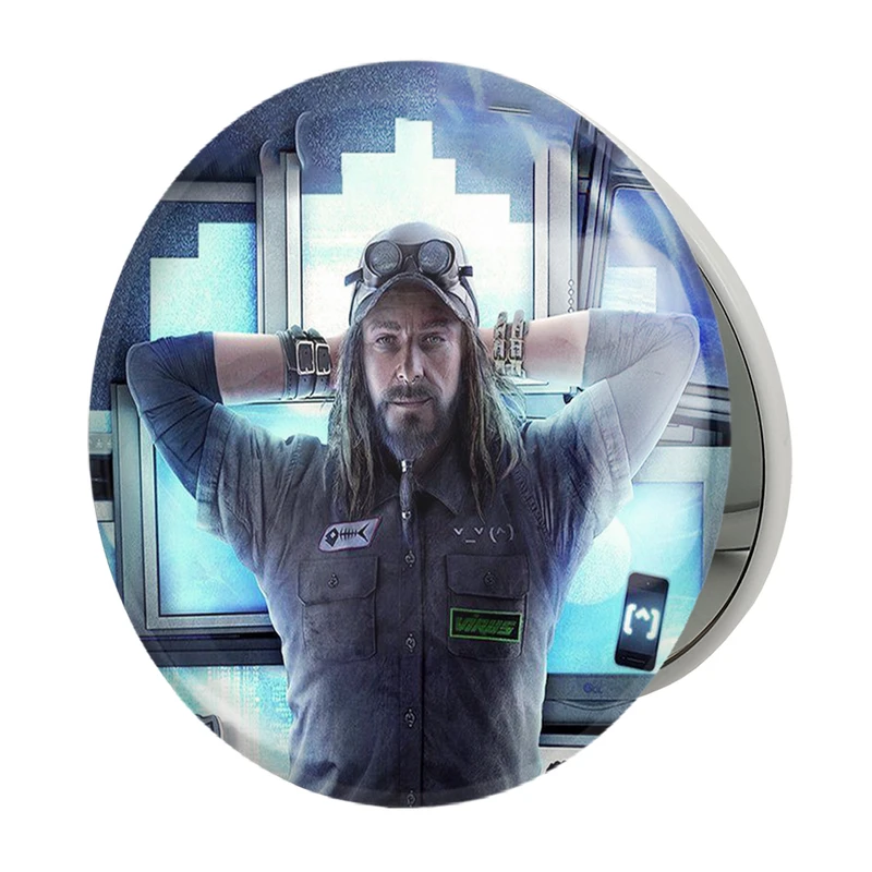 آینه جیبی خندالو طرح تی بون واچ داگز مدل تاشو کد 30913