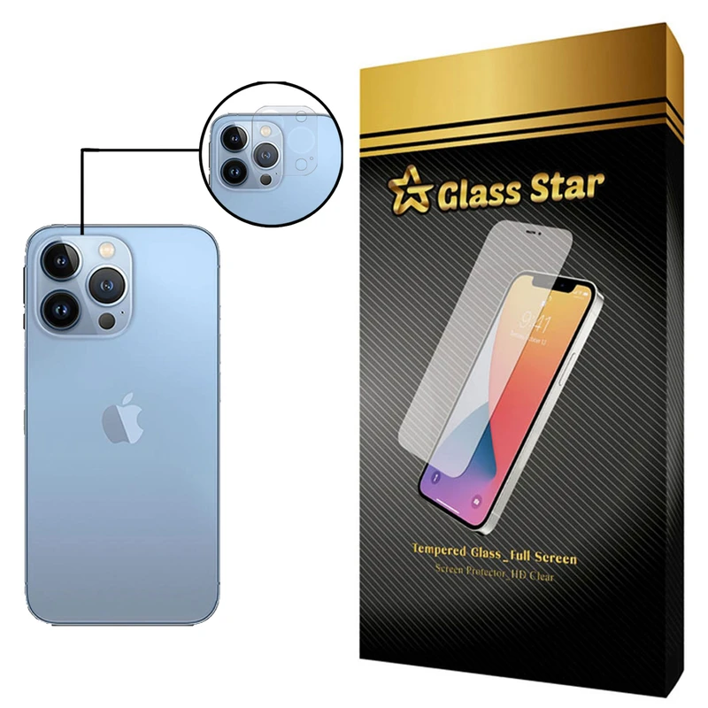 محافظ لنز دوربین گلس استار مدل L3D مناسب برای گوشی موبایل اپل iPhone 13 Pro Max