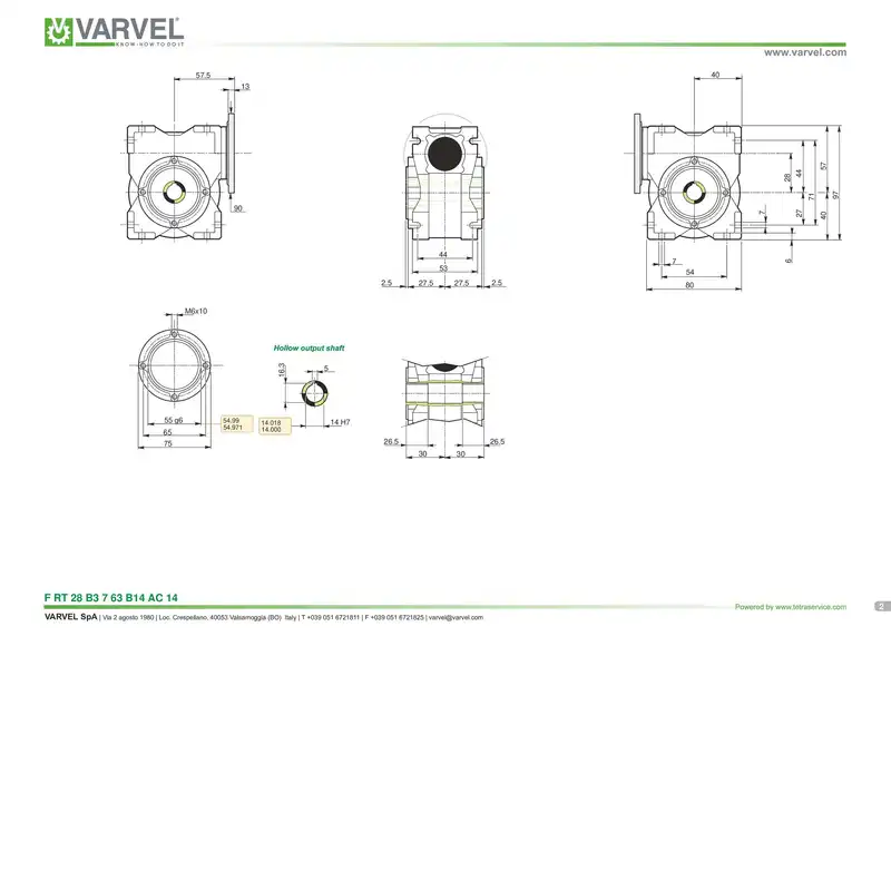 گيربکس وارول مدل 28 کد I-15-9