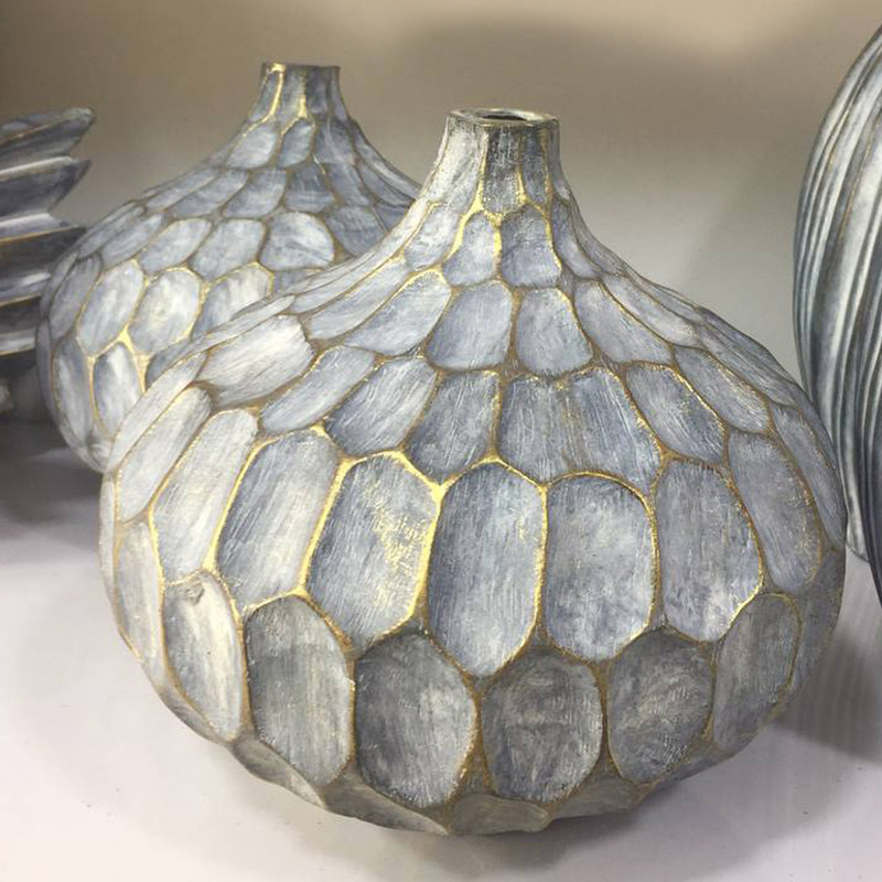 مجسمه مدل گلدان الماسی خمره ای