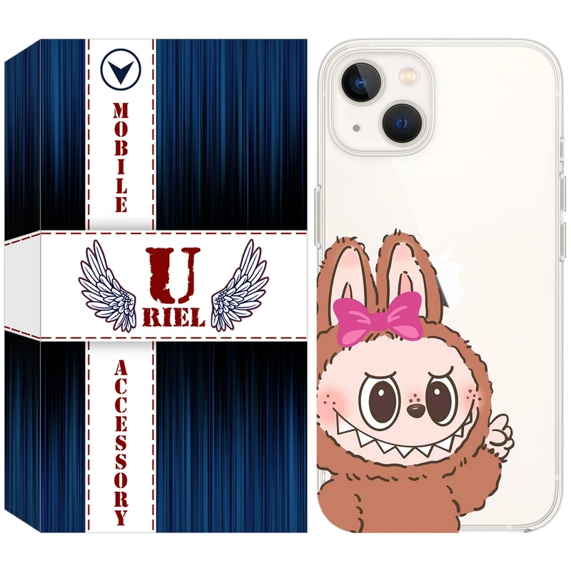 کاور یوریل مدل Clear کد 109 طرح لبوبو مناسب برای گوشی موبایل اپل iPhone 13 mini