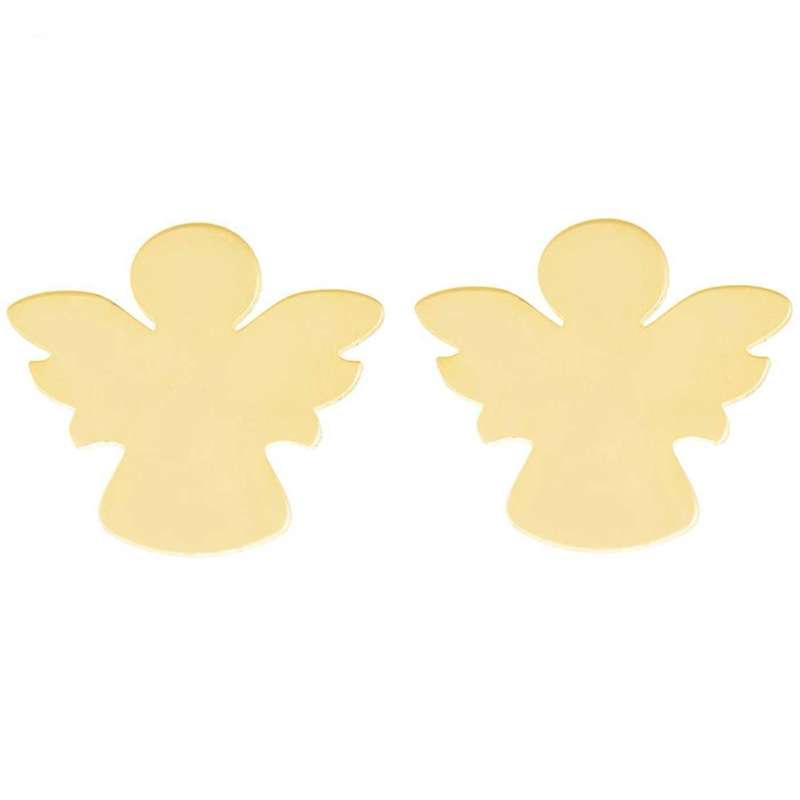 گوشواره طلا 18 عیار زنانه قیراط طرح فرشته کد GH4640