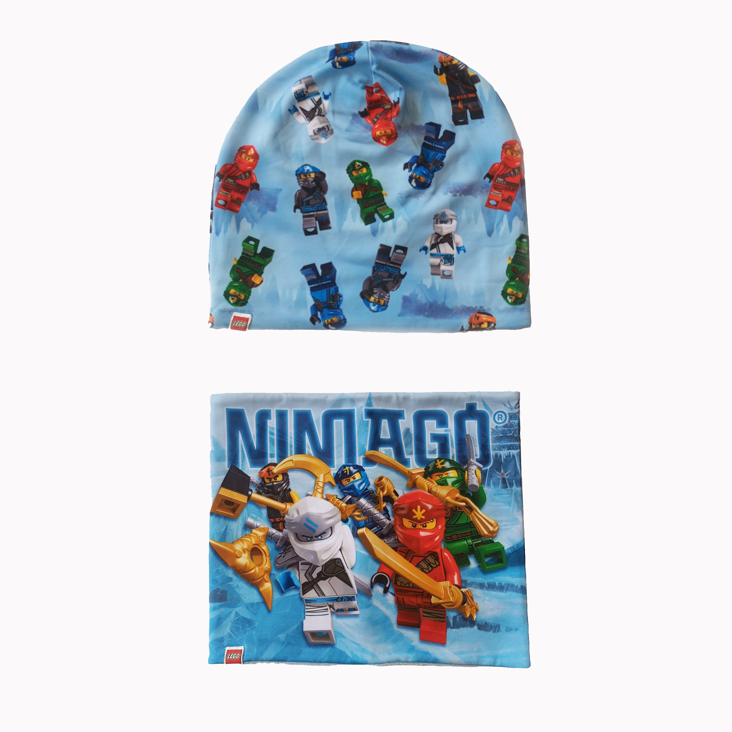 ست کلاه و شال گردن بچگانه لگو مدل نینجاگو 003