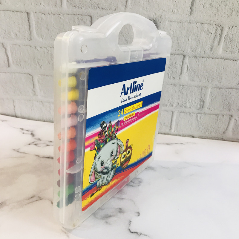 پاستل روغنی 24 رنگ آرت لاین طرح جغد و فیل