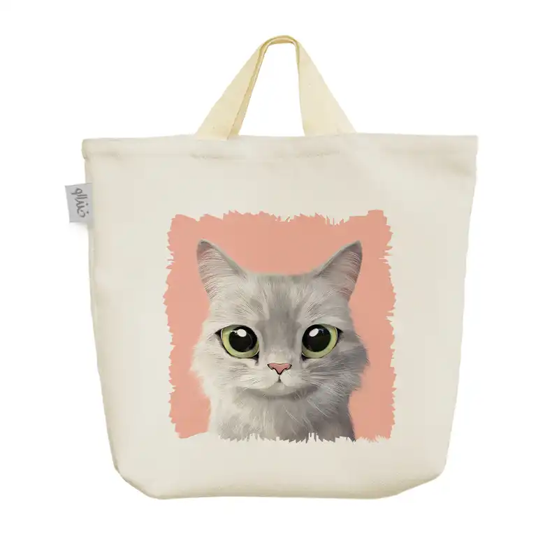 ساک خرید خندالو مدل گربه کد 2860