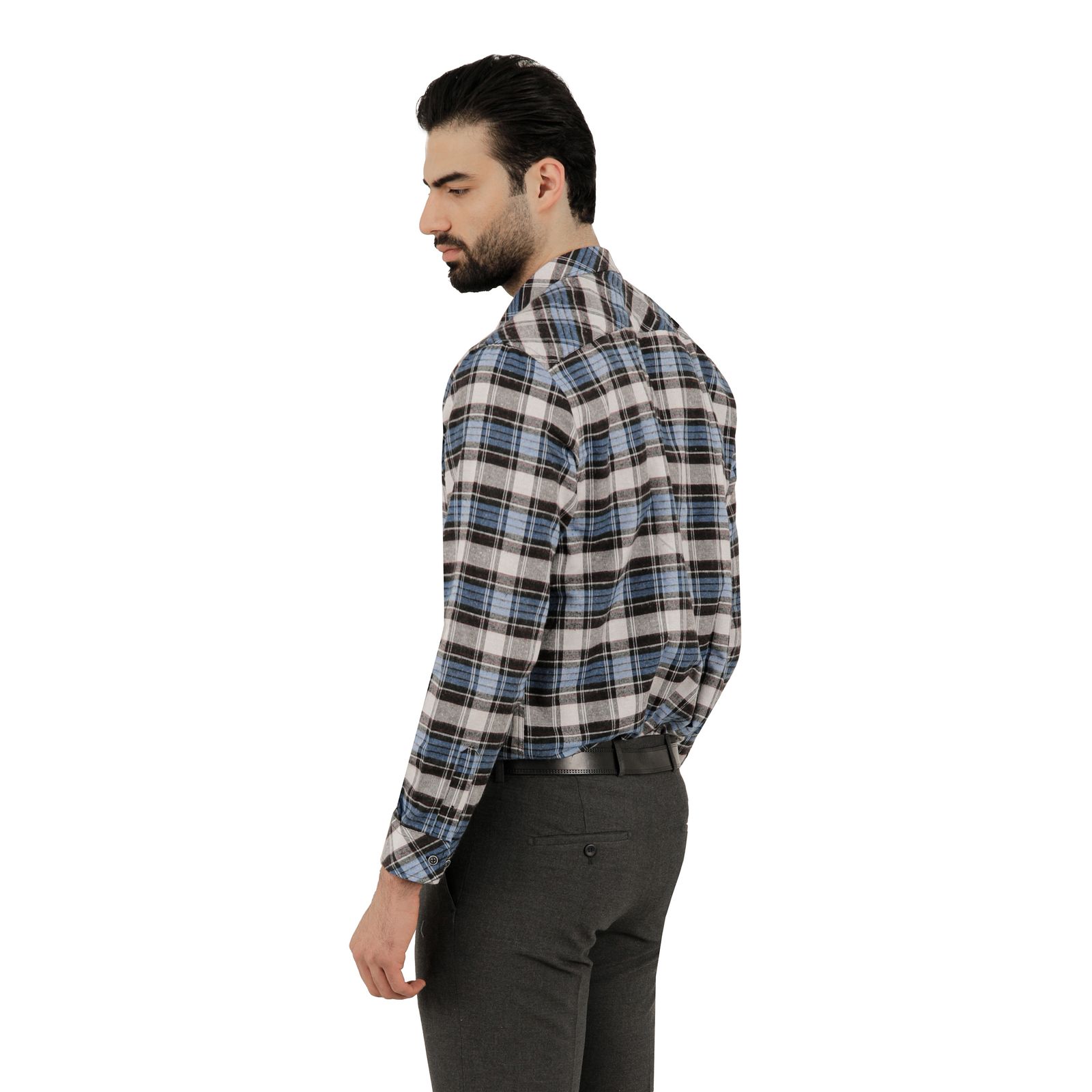 پیراهن آستین بلند مردانه پاتن جامه مدل پشمی 102721020232840  -  - 3