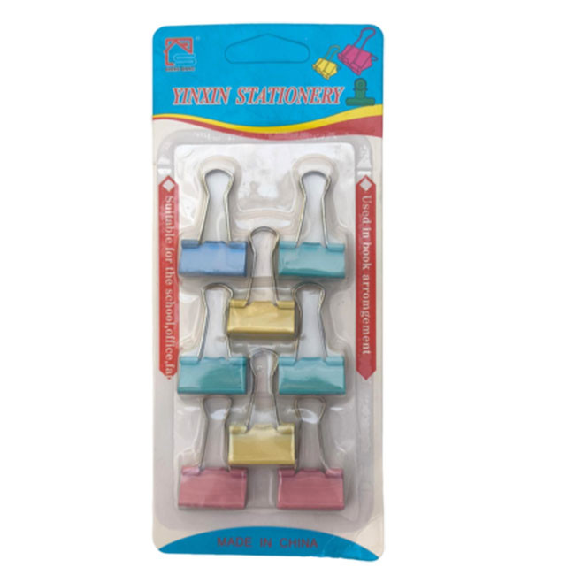 گیره کاغذ مدل رنگارنگ بسته 8 عددی