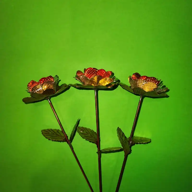 گل مسی مدل رز بسته 3 عددی