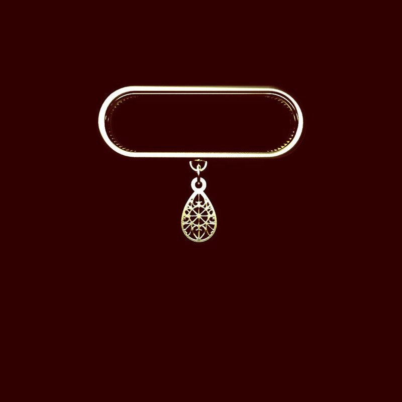 آویز ساعت طلا 18 عیار زنانه مدوپد مدل هندسی کد SF1-1761