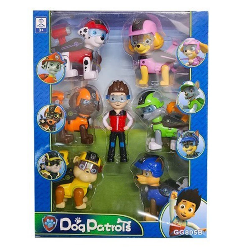 اسباب بازی مدل سگ های نگهبان مکانیکی پاو پاترول مجموعه 7 عددی