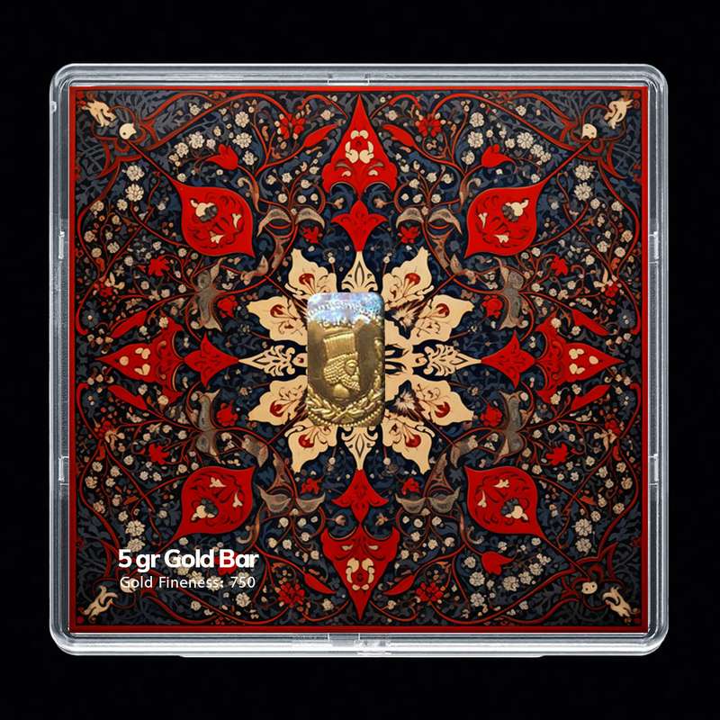 شمش طلا 18 عیار مدوپد مدل SG10090