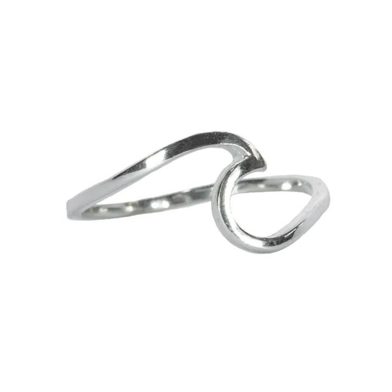 انگشتر نقره زنانه مدل موج