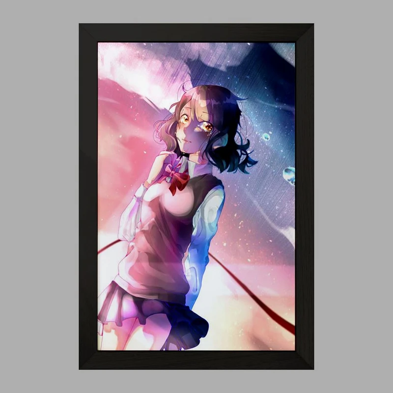 تابلو خندالو مدل میتسویا میامیزو انیمه یورنیم Your Name  کد 16255