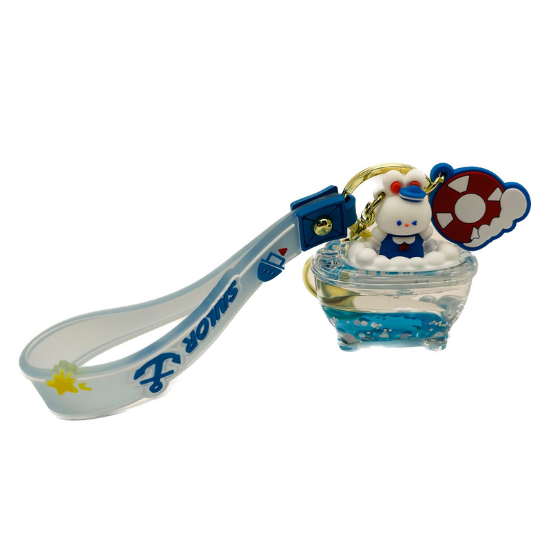 جاکلیدی مدل آکواریومی طرح خرگوش ملوان سوار قایق کد C6394 جاکلیدی مدل آکواریومی طرح خرگوش ملوان سوار قایق کد C6394