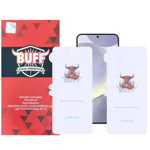 Buff HydroBull model screen protector suitable for Samsung Galaxy S24 Plus mobile phone along with phone back protector