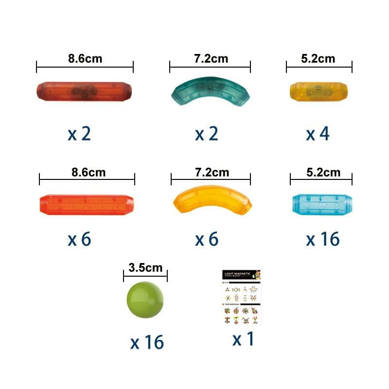 ساختنی مدل Light Magnetic Sticks Blocks کد 8906