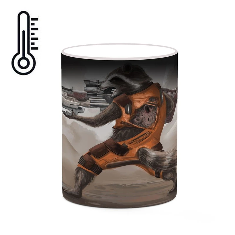 ماگ حرارتی کاکتی مدل Rocket Raccoon کد mgh39791