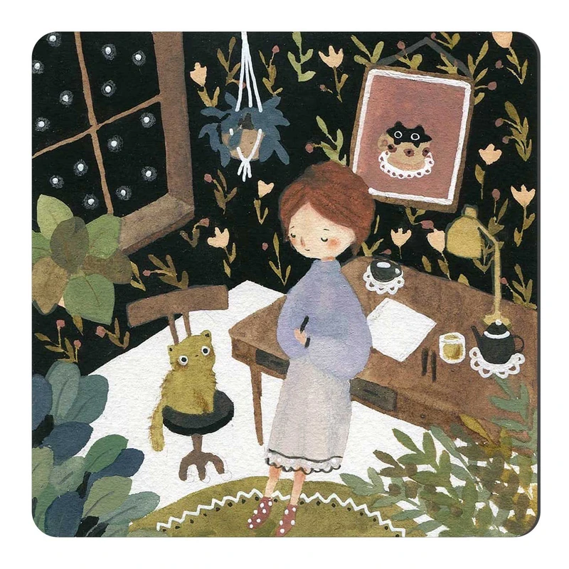  مگنت طرح دختر و گربه کد wmg1492